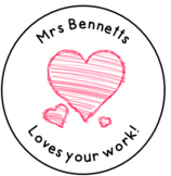 Personalised Digital Stamps Stickers for Online Remote Learning