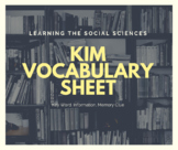 Personality KIM Vocabulary Terms for Psychology