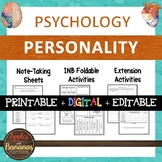Personality - Psychology Interactive Note-taking Activities