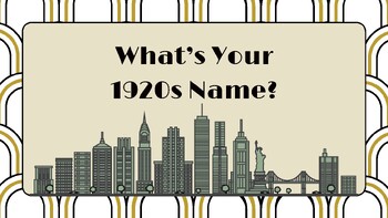 Preview of Personality Quiz: What's Your 1920s Name?