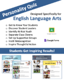 Personality Quiz for English Language Arts Classes