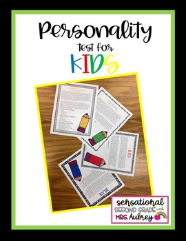 Preview of Personality Test for Kids
