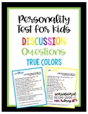 Personality Test for Kids Discussion Questions- What Color