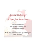 Personalizable Letter From Santa w/foldable envelope included