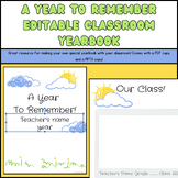 Personalized Classroom Yearbook Template - Editable Slides