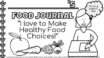 Preview of Personalized Coloring Food Journal