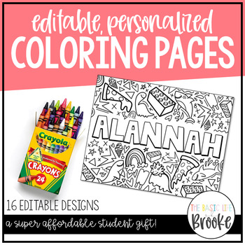 personilized coloring pages