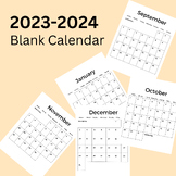 Free Teacher Calendar Planner - Sept2023-Dec2024