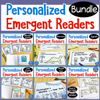 Preview of Personalized Emergent Readers BUNDLE