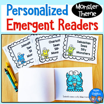 Preview of Monster Emergent Readers with Color Words