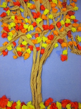 Preview of Personalized Fall Tree Craft