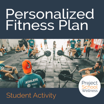 Preview of Personalized Fitness Plan Template a PE and Health Education Resource