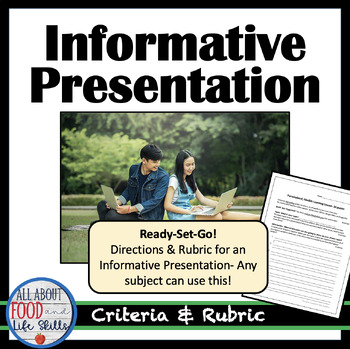Preview of Information Presentation and Rubric- Any Topic!