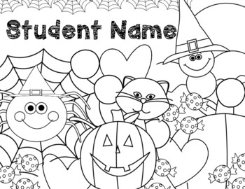 Personalized Coloring Books - Happy Halloween