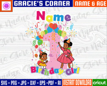 Personalized Name For Birthday Kids ,Gracie's Corner Svg, Custom Gracie ...