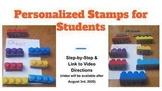 Personalized Name Stamps - Student Gift Idea