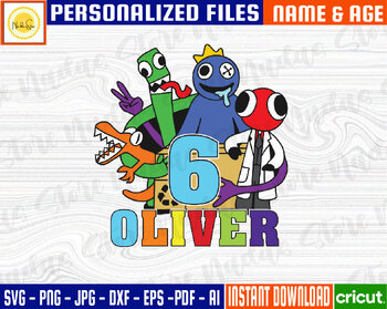 Rainbow Friends SVG Rainbow Friends PNG (Download Now) 
