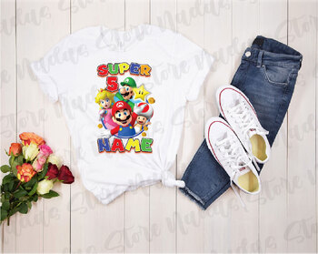 Super Mario Birthday Shirt, Mario Family Shirt, Mario Shirt, Mario Bros  Party