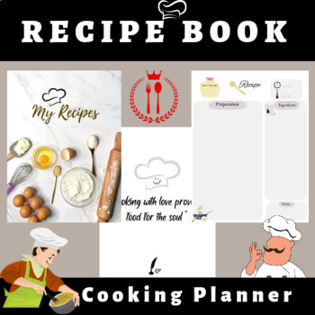 Preview of Personalized Recipe Binder, Custom Recipe Book , Cooking Book