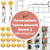 Personalized Reward Board - Happy / Sad Face Tokens