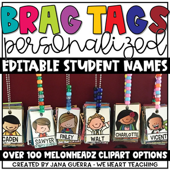 Preview of Personalized Reward Tags EDITABLE | Back to School Name Tags