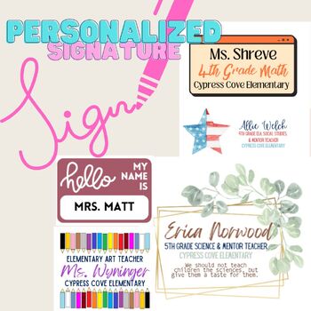 Preview of Personalized Signature