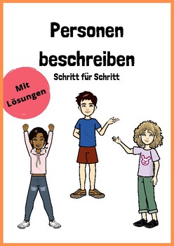 Preview of Personen beschreiben - GERMAN - Workbook with Different Exercises