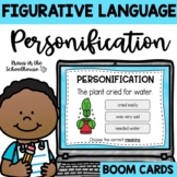 Personification Activities | Figurative Language | Boom Cards
