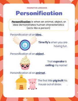 Preview of Personification | Anchor Chart