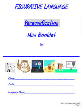 Preview of Personification Booklet