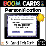 Personification BOOM CARDS Task Cards Figurative Language 