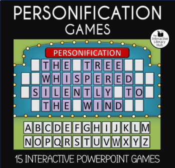 Preview of Personification Games - Examples of Personification in Sentences - 15 Games