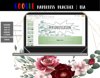 Preview of Personification | Google Slides Use with Google Classroom
