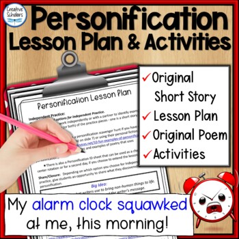 Preview of Personification Lesson Plan and Activities