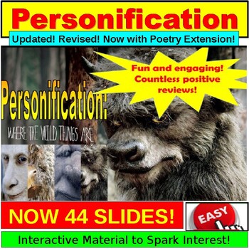 Preview of Personification : PowerPoint, Google Slides Lesson