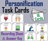 Personification Task Cards Figurative Language Activity