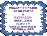 Personification Task Cards & Extension Activity- Scoot Game