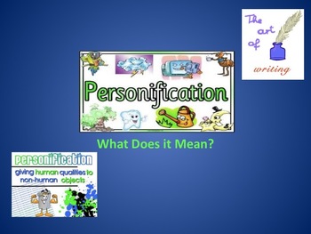 Personification The cloud cried tears of grief over the town. Definition:  Personification is giving human qualities to non human things. Explanation:  The. - ppt download