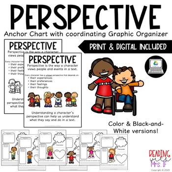 Perspective Anchor Chart With Graphic Organizer Print Digital