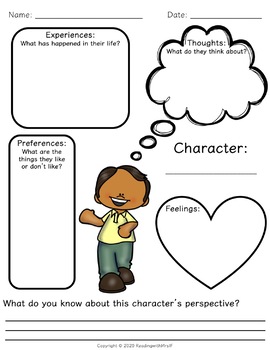 Perspective Anchor Chart with Graphic Organizer (PRINT & DIGITAL)