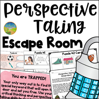 Preview of Perspective Taking Escape Room - Social Skills Activity