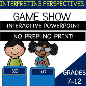 Preview of Perspective Taking Scenarios for Middle School & High School Game Show