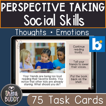 Preview of Perspective Taking Social Skills Real Pictures BOOM Cards Speech Therapy Digital
