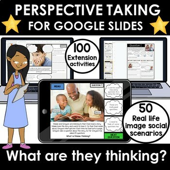 Preview of Perspective taking digital activities and task card digital SEL social skills