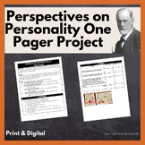 Perspectives on Personality One Pager Project for Psycholo