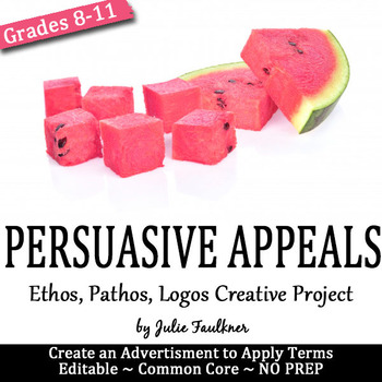 Preview of Persuasive or Rhetorical Appeals (Ethos Pathos Logos) Project Activity