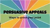 Persuasive Appeals - logos, pathos, ethos - notes and supe