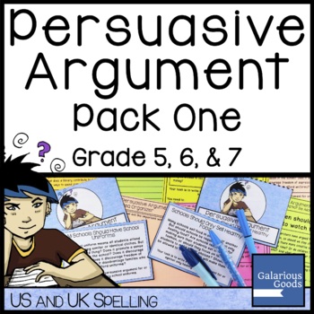 Preview of Persuasive Argument Writing Prompt Pack One