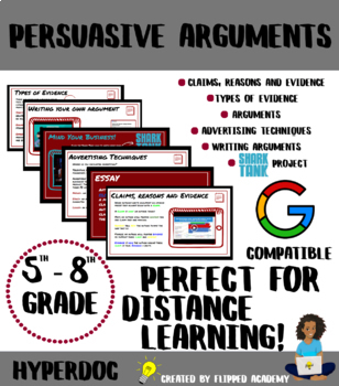 Preview of Persuasive Arguments Hyperdoc