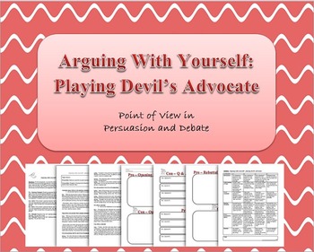 Preview of Persuasive/Debate Assignment - Playing Devil's Advocate